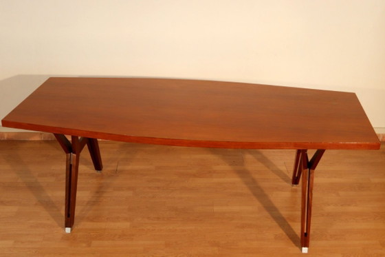 Image 1 of Tafel van Tolomeo, ontworpen door Ico Parisi en Ennio Fazioli voor MIM Rome, Italië, 1958.