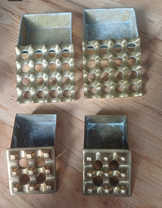 Set 4 Vintage-Messing-Ultima-Asbakken-Beck & Jung – Decoratie, Brass (photo 6 of 8)