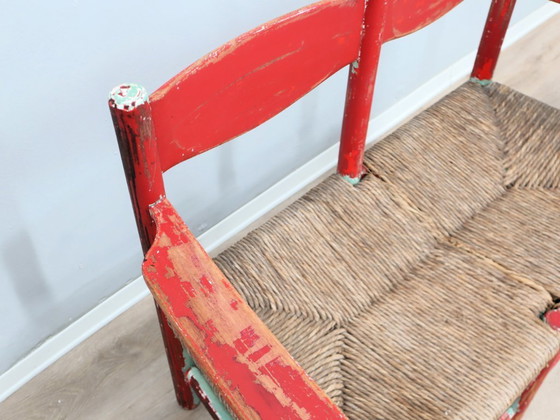 Image 1 of 1930s Italian rustic wooden country chic bench