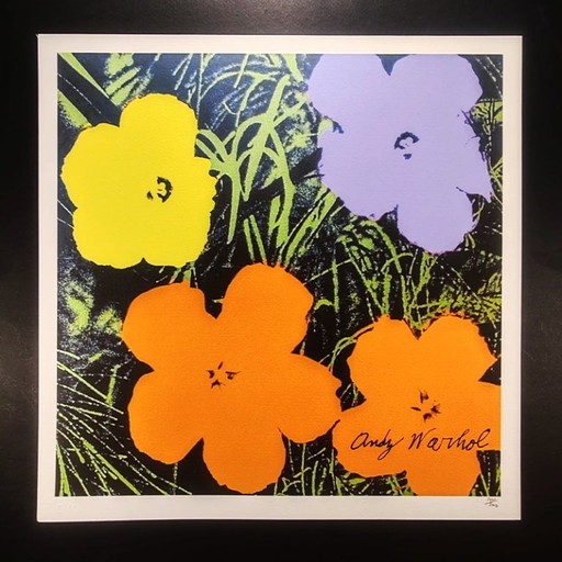 Andy Warhol "Flowers" Limited Edition Lithografie uit de jaren 80 door CMOA.