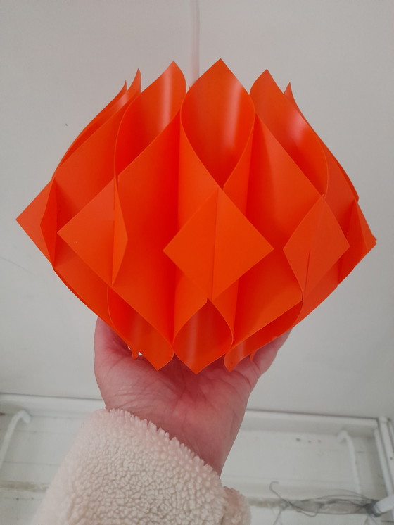 Image 1 of Petite suspension origami orange Zicoli 1970s