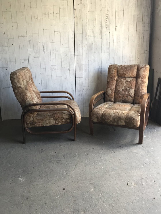 Set of Vintage Art Deco Armchairs, 1930s (photo 6 of 10)