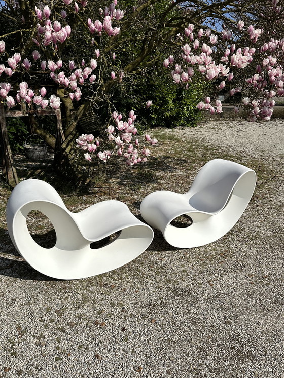 Image 1 of Magis Voido White Rocking Chair Rocking Chair 2 St