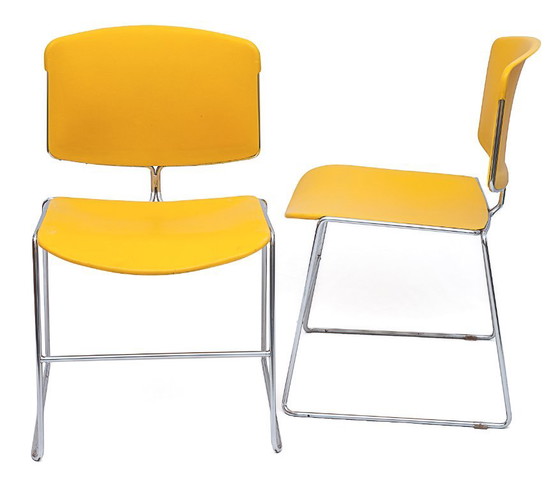 Set di 6 sedie Max Stacker – Steelcase Strafor, Sedie da pranzo, Cromo (photo 4 of 13)