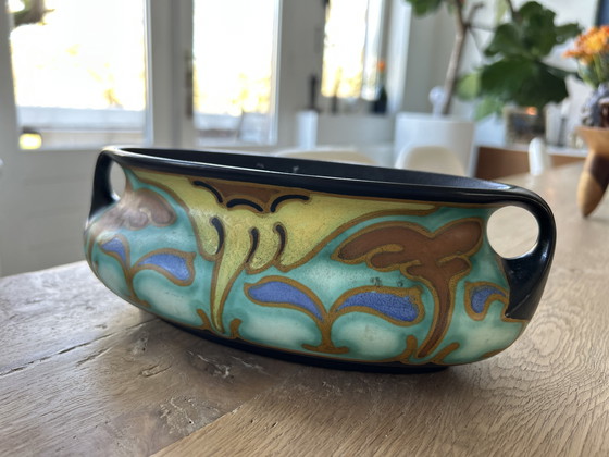 Image 1 of Bellissima ceramica Art Déco Corel vintage Schoonhoven Holland