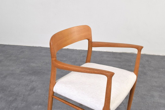 Image 1 of Dänischer Esszimmerstuhl Modell 56 aus der Mitte des 20. Jahrhunderts von Niels O. Møller für J.L. Møllers, 1950er Jahre