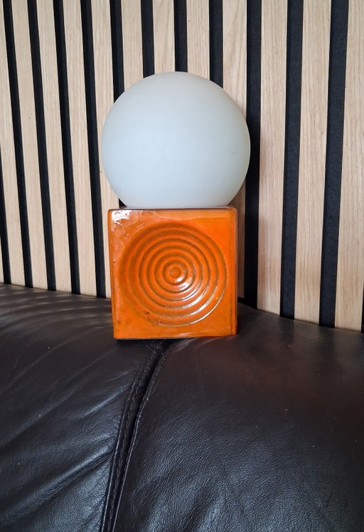 Vintage Steuler Keramik Space Age Cube Lamp – Cari Zalloni 1970s Zyklon
