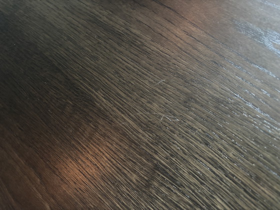 Image 1 of Massief eiken houten tafelblad rond 140 cm