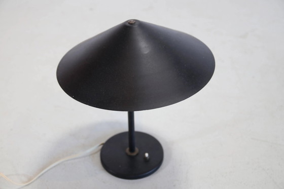 Vintage black Danish design table lamp – Metal, Brass, Mid Century Modern (photo 3 of 6)