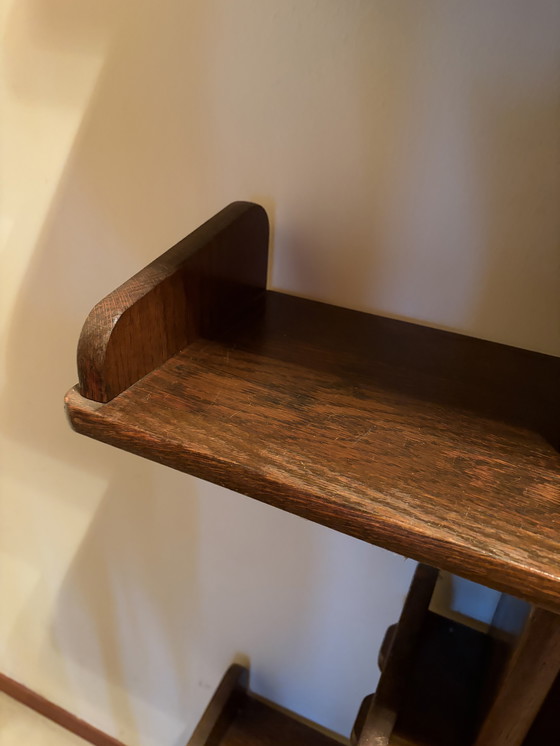 Image 1 of Vintage Eiken Brutalist Boekenkast 