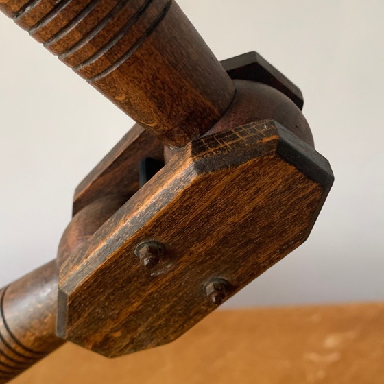 Articulated lamp in wood and vintage metal – Reading Lamp (photo 8 of 10)