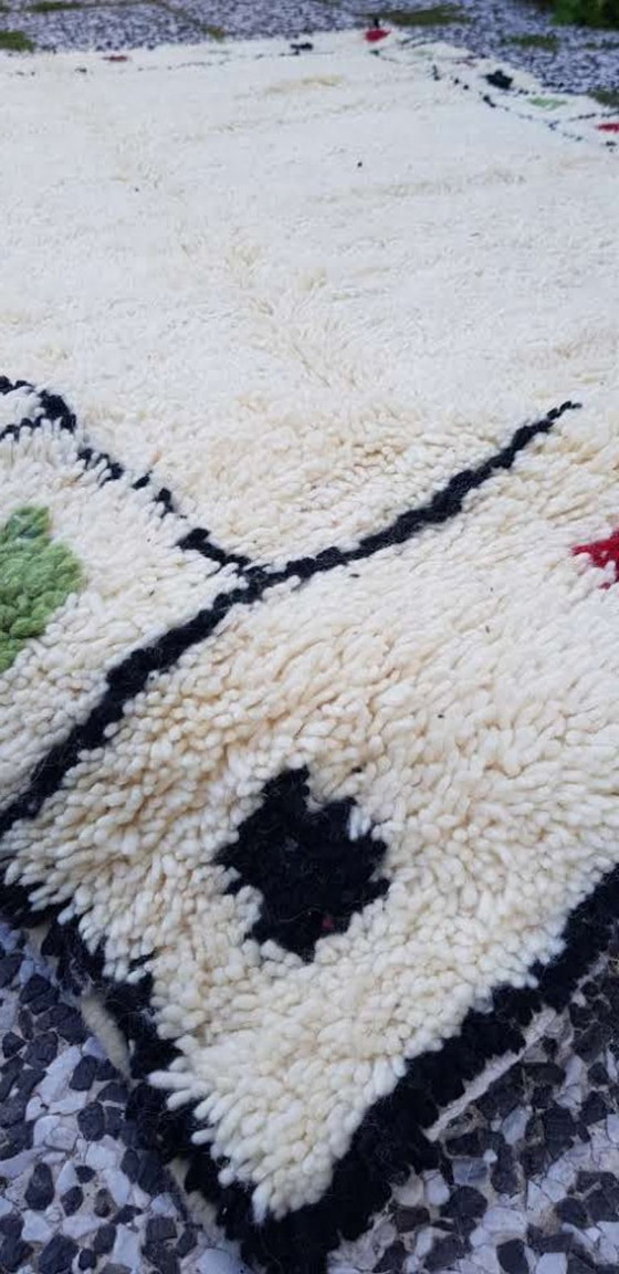 Image 1 of Alfombra bereber de lana anudada a mano, 240 x 152 cm