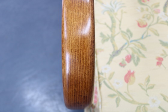 Image 1 of 1950er Jahre Überholter Jindrich Halabala Sessel, Tschechoslowakei