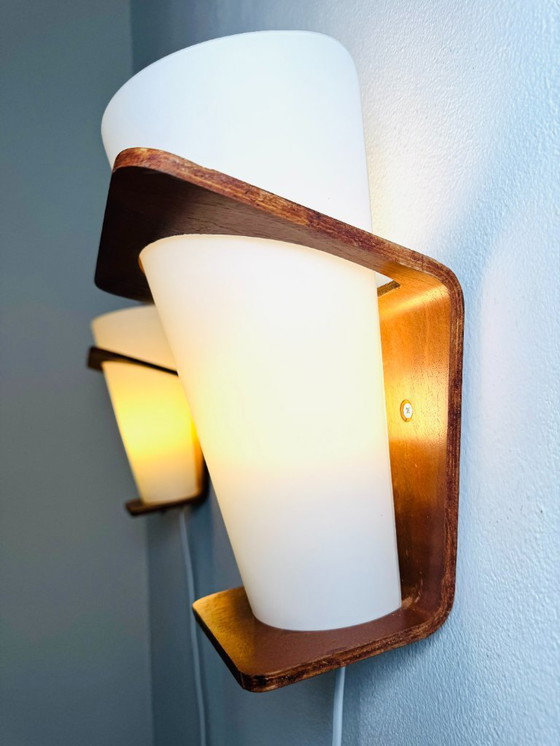 Image 1 of Lampade da parete NX41 di Louis Kalff per Philips, Paesi Bassi, anni '50