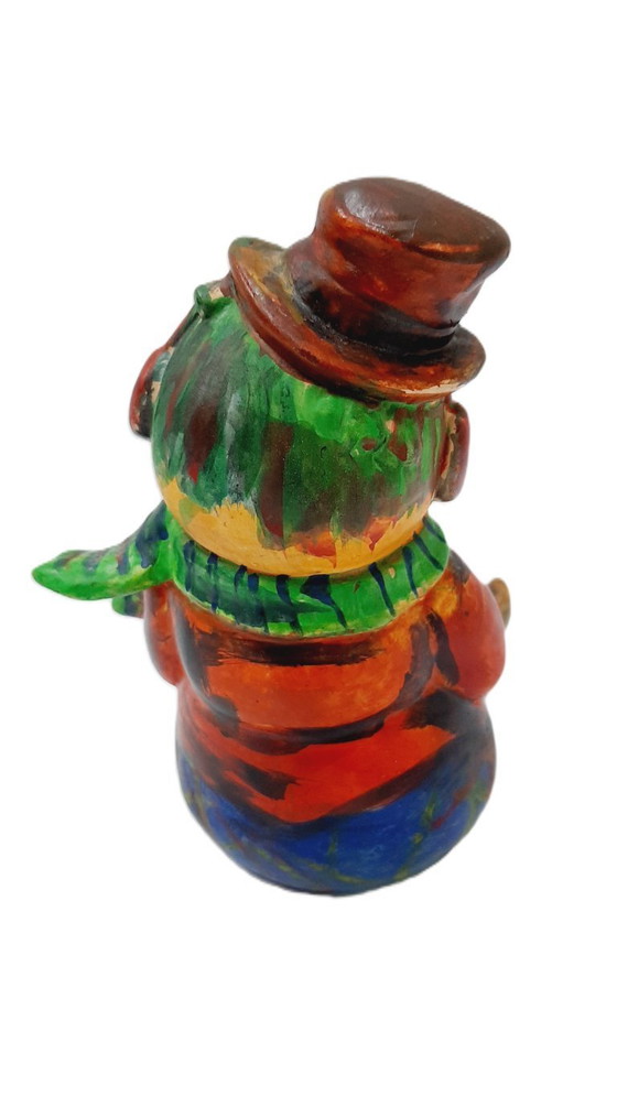 Image 1 of Statuetta vintage in ceramica cava dipinta a mano