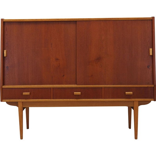 Vintage teakhouten highboard, Denemarken 1960