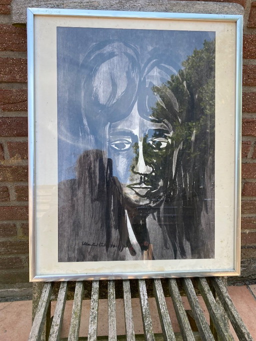 Manfred Kütz engraving, 1970s