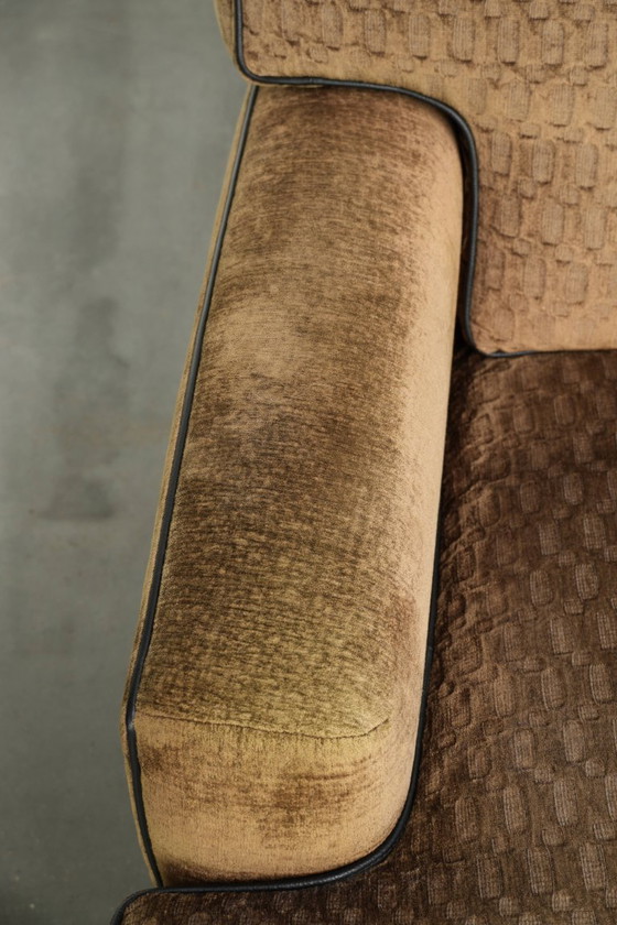Beautiful Fabric Art Deco Design Armchair by Bart van Bekhoven – Textile (photo 7 of 13)