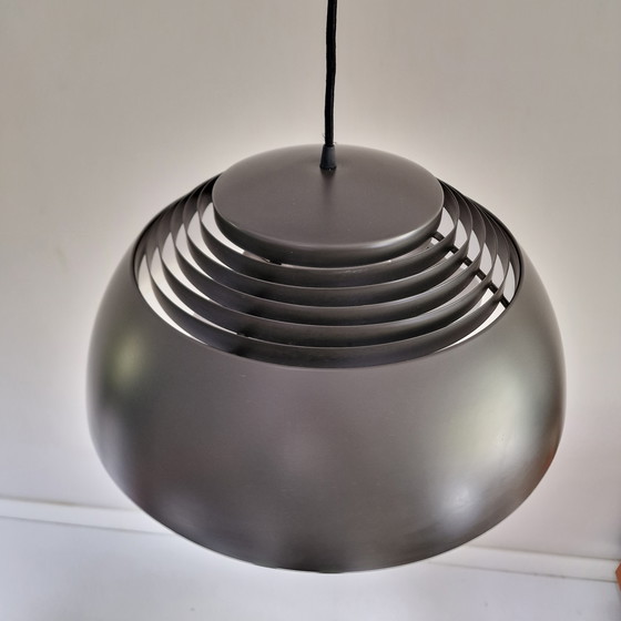 Image 1 of Vintage Louis Poulsen AJ Royal 500 Pendant Lamp - Gray/Anthracite - Ø 50 cm - Design Arne Jacobsen - Denmark