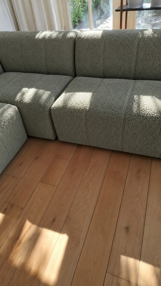 Divano angolare di design verde oliva/grigio – Merk onbekend, Divani angolari, Tessile (photo 5 of 5)