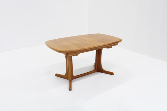 Image 1 of Vintage Danish Oval Extendable Dining Table Solid Teak