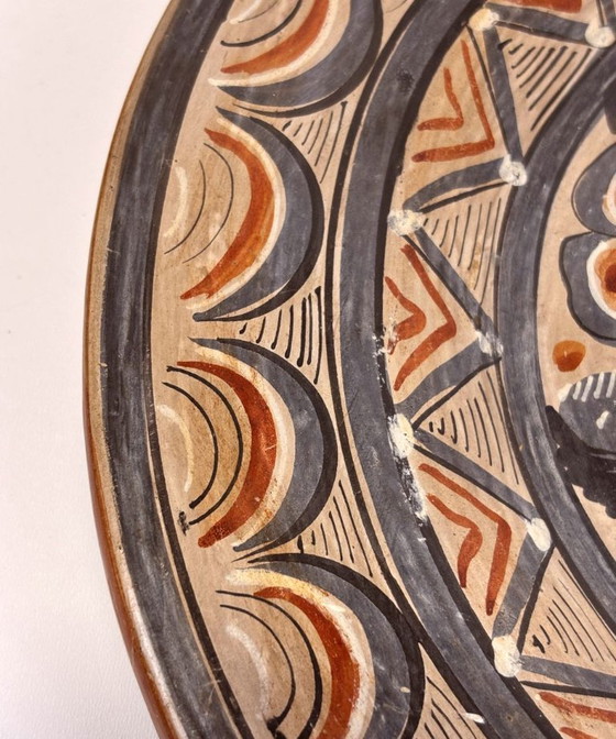 Piatto da parete decorativo dipinto a mano con cervo, Messico, Tonalá burnished pottery, Oggetti decorativi (foto 3 di 5)