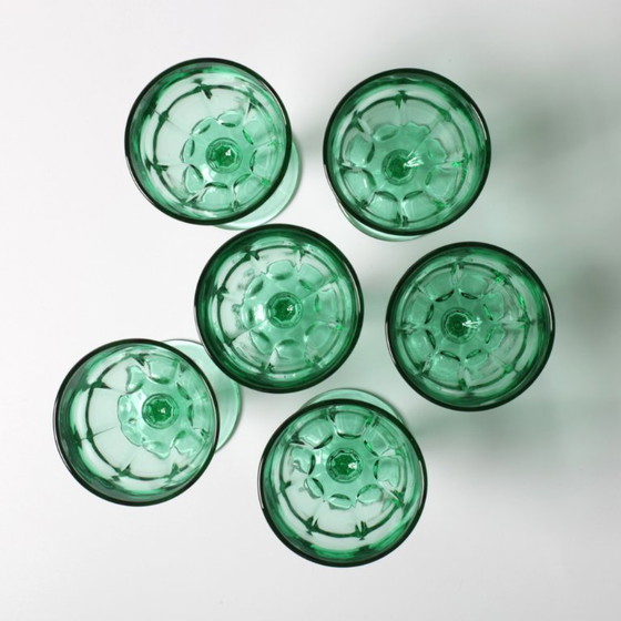 Set di 6 Bicchieri da Vino Verdi Vintage / Calici / Crisal / Portogallo / Anni 2000 – Crisal Glass (photo 12 of 13)