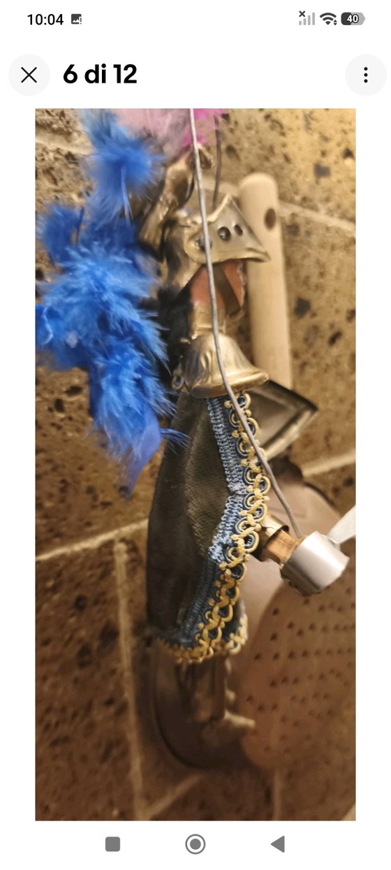 Orlando Sicilian Pupo Vintage 32cm – Decorative Objects, Metal, Textile (photo 7 of 13)