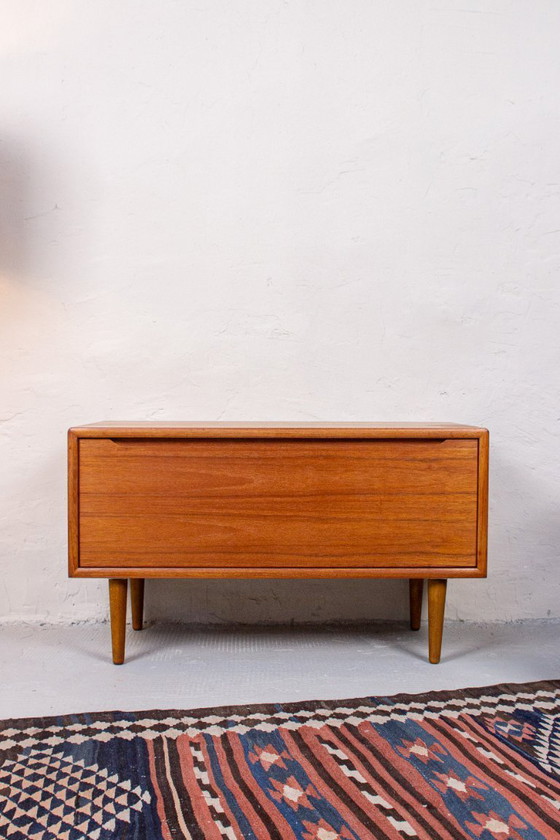 Image 1 of Vintage Teak Lowboard Sideboard Chest of Drawers Danish Mid-Century 1960s