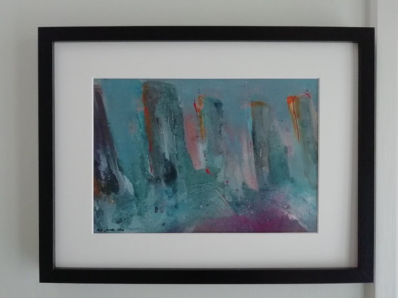 Pali in Riva al Mare Astratto – Rob Jacobs, Dipinti e disegni, Tela (photo 2 of 10)