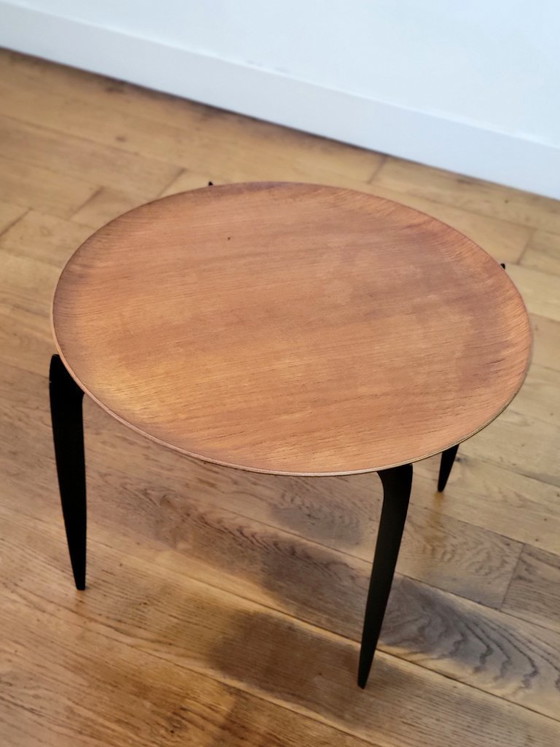 Image 1 of Table plateau vintage par H. Engholm et Svend Aage Willumsen pour Fritz Hansen