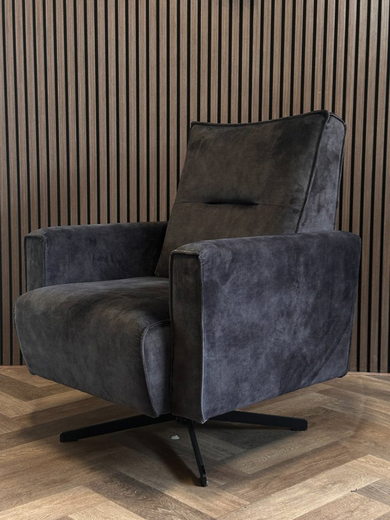 Dover Velour Swivel Armchair 75x75cm – sitdesign, Swivel chairs, Textile (photo 3 of 9)