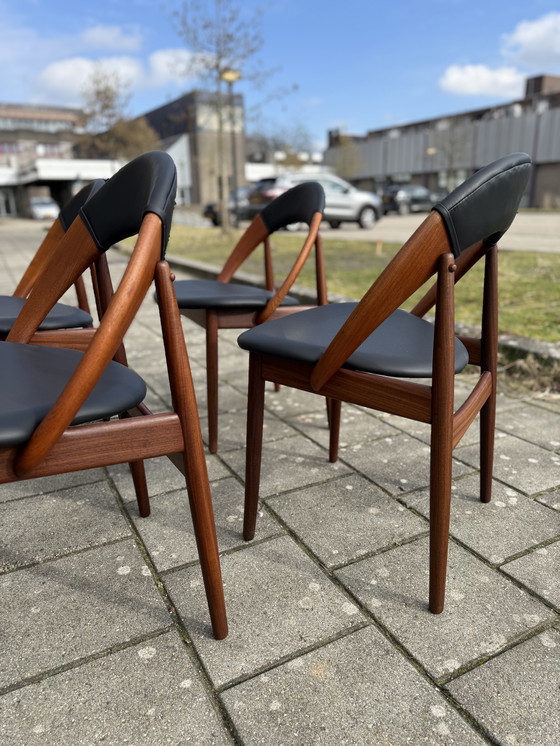 Image 1 of 4x gerestaureerde eetkamerstoel, Arne Hovmand Olsen ‘60
