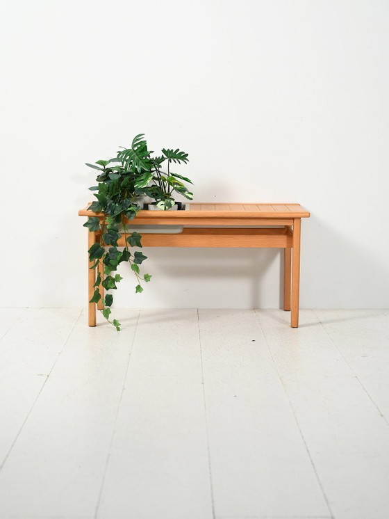 Image 1 of Panca fioriera in rovere "Florida"