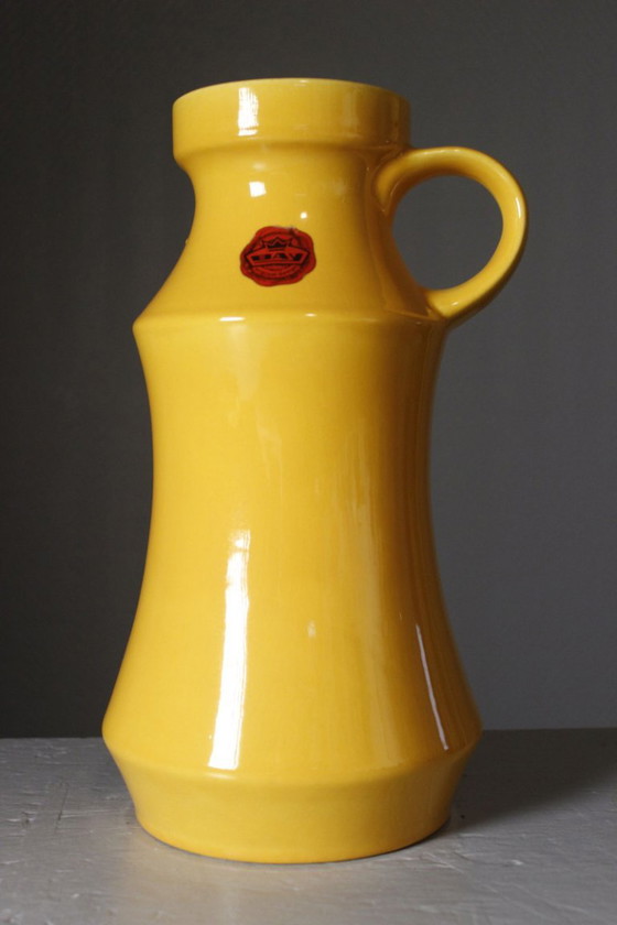 Bay Keramik West Germany - Large Vintage Vase 239-30 Bright Yellow Space Age 1960s – Ceramic (photo 2 of 9)