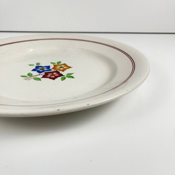 Image 1 of Piatto rotondo "L'alveare", Moulins Des Loups, XX secolo