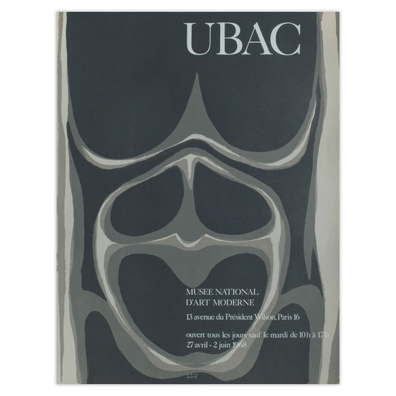 Raoul Ubac Poster Expo 68 - Musée National D'Art Moderne – Paper (photo 4 of 5)