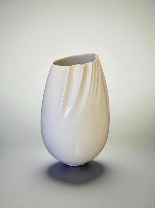 Furstenberg vase in white porcelain