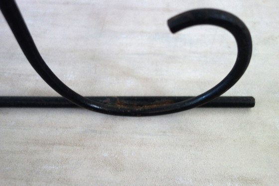 Image 1 of 1960s metal and ceramic magazine and record rack