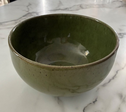 Vintage Salatschüssel aus Steingut, Poterie du Der