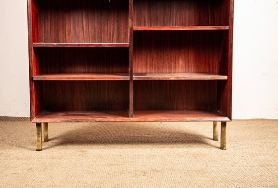 Image 1 of Large Danish tall shelf in rosewood by Erik Brouer for Brouer’s Mobelfabrik.