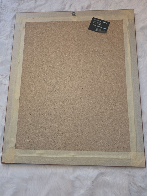 Atmospheric Village Scene, Oil on panel, Signed 'Pascual', Includes classic wooden frame, Art, Canvas, Beige (photo 9 of 9)