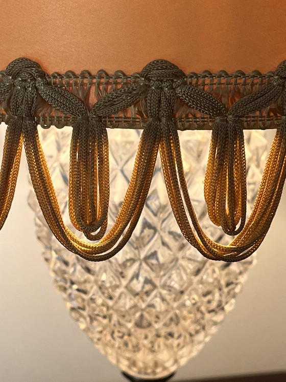 Image 1 of Lampe de table 1960 Ananas en relief Verre poli