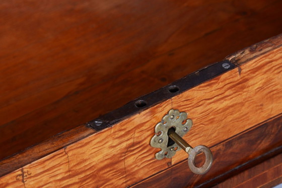 Portagioie Biedermeier restaurato, in frassino, acero, abete rosso e noce, di fabbricazione ceca, risalente (photo 16 of 16)
