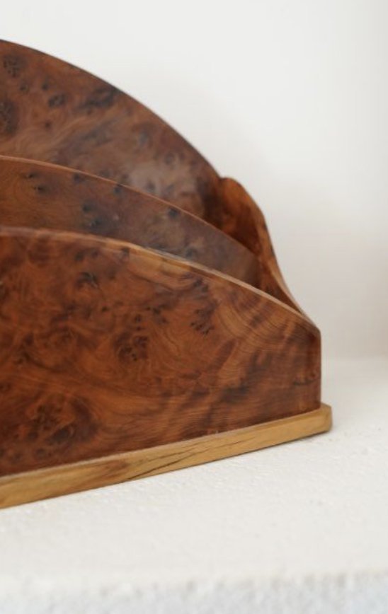 Image 1 of Vintage worteliepen brievenhouder