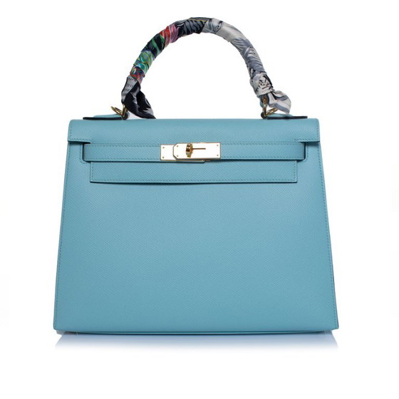 Hermes, Sac Kelly II Sellier 28 Atolón Epsom Bleu – Hermès, Bolsos de mano, Lambskin (photo 10 of 15)