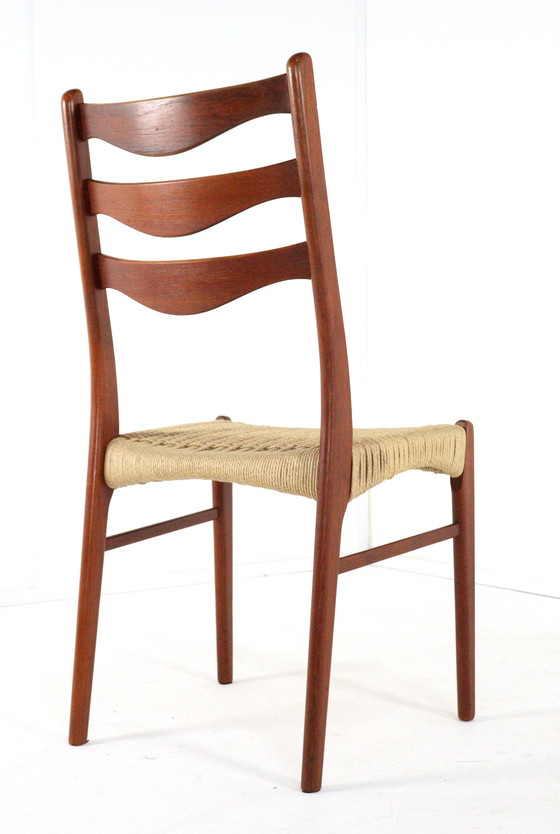 Image 1 of 4x Arne Wahl Iversen per sedie Glygnore Vintage New Papercord
