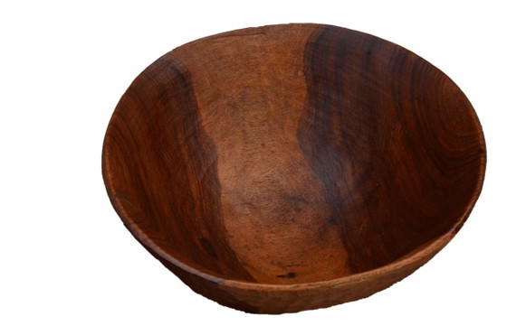 Ciotola in legno massello realizzata a mano, 30x14 cm, stile brutalista. – Ciotole, Wood (photo 3 of 5)