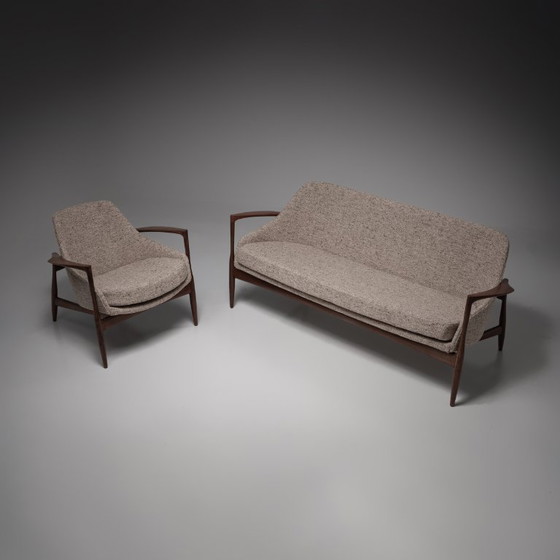Image 1 of „D200“ Lounge Chair und „D200s“ Sofa von Ib Kofod-Larsen für Laauser