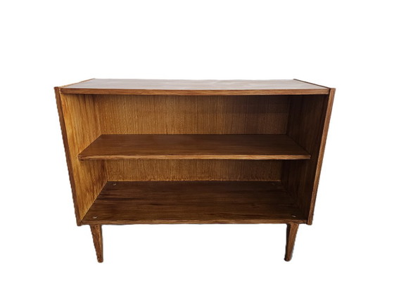 Vintage Mid-Century Lowboard / Bookcases, 60s/70s Scandinavian Style, Wood, Brown, Mid Century Modern (photo 8 of 13)